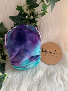 Purple Minky Side Snapping